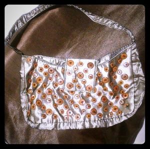 Handmade Olive Green Purse with button details